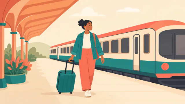Artwork for the exercise “Prepositions for Travel”