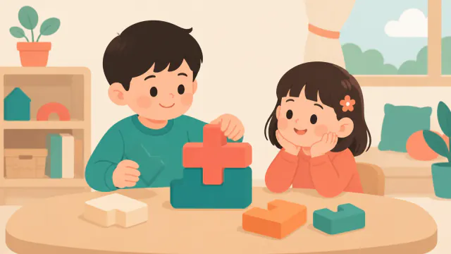 블록 조립하고 낱말 읽기