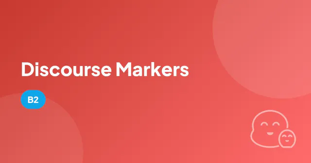 Discourse Markers - Find and Fix
